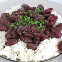 Czerwona fasola z ryżem