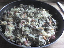 Fot. kuleczka, Pieczen z kiszona kapusta i grzybkami wg kuleczki