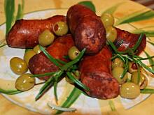 Fot. natka wz, Biała kiełbasa w czerwonym winie