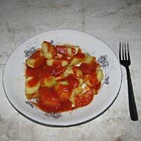 Ziemniaki w sosie pomidorowym