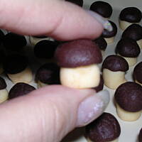 Grzybki na surowo-ciasteczka na Boże Narodzenie