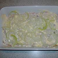 Zapiekana potrawka z piersi kurczaka