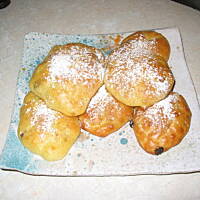 Świąteczne ośnieżone racuchy z piekarnika