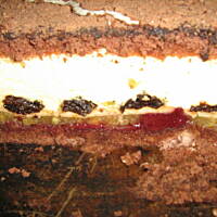 Biszkopt  z jabłkami i cytrynową pianką