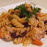 Makaron z kurczakiem -mała improwizacja