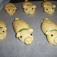 świnki z łososiem do barszczyku