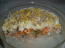 Fot. kinga2, Warstwowa z serkiem i tuńczykiem