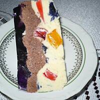 sernik na zimno trzy kolory