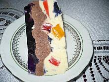 Fot. Mońcia, sernik na zimno trzy kolory