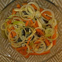 Maślany karp z warzywami