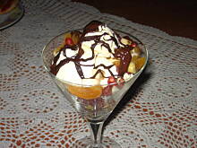 Fot. Kluko, Puchar lodowy z owocami egzotycznymi