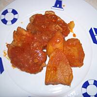 Karkowka w pomidorowym sosie