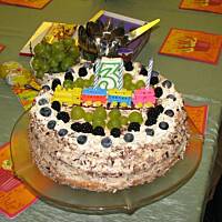 Tort z bitą śmietaną i nutellą od Malibu