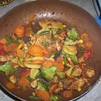 warzywa z patelni wg Olci