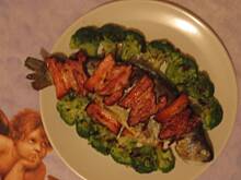 Fot. behemotka84, Pstrąg z boczkiem i brokułami na ostro