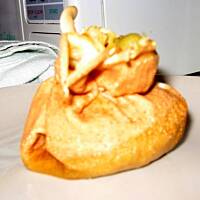 Sakiewki ze szpinakiem i pieczarkami