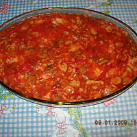 Panga z ryżem i dodatkami