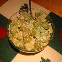 sałatka winogronowo - serowa