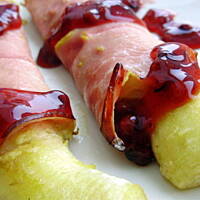 Banany zapiekane z szynką