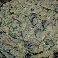 szpinakowo-oliwkowa carbonara