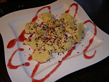 Fot. Bianuś, Kluski kładzione serowe z kaszą manną