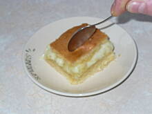 Fot. arabis, Madzine ciasto z budyniem i jabłkami