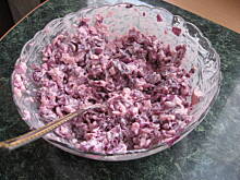 Fot. martikoziolek, Surówka z czerwonej kapusty Marty