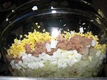 Fot. olizna, Sałatka z tuńczyka cebuli i jaja szybka i smacza