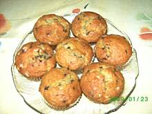 Fot. skopolendra, Mufinki bananowo-czekoladowe