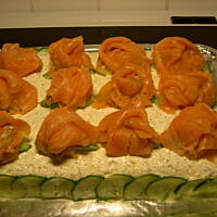 Szwedzki tort kanapkowy