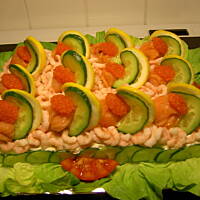 Szwedzki tort kanapkowy