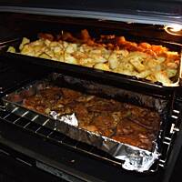 Imprezowy schab i pieczone ziemniaczki