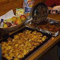 Imprezowy schab i pieczone ziemniaczki