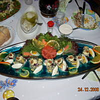 Łosoś w lazurowej galarecie