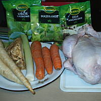 zupa z kurczaka  na mróz  ala flaczki