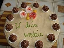 Fot. Madame2006, Tort cappuccino - wiśniowo - bananowy