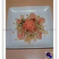 Penne z krewetkami z sosem curry