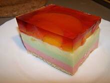 Fot. nutti, trójkolorowa tęcza - sernik na zimno