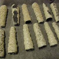 Rureczki francuskie z kremem łososiowym