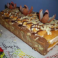 rolada jabłkowo-brzoskwiniowa