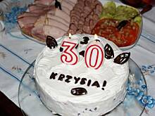 Fot. myszata, Tort brzoskwiniowo-piankowy