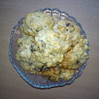 Ciasteczka owsiane z żurawiną