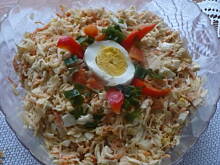 Fot. crystal, surówka z kapusty kiszonej z jajkiem