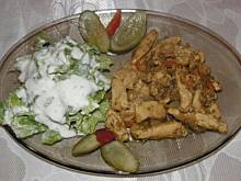 Fot. Pola42, Protal - gyros z piersi drobiowej z sałatą