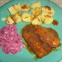 zrazy zawijane ze schabu