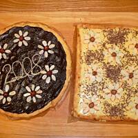 mazurki - z masą kajmakową i kakaowo-mleczną