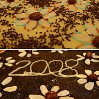 mazurki - z masą kajmakową i kakaowo-mleczną