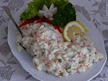 Fot. niebieska-różyczka, Sałatka ziemniaczano-czosnkowa wg taty Różyczki