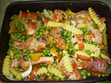 Fot. hancia, kurczak z groszkiem