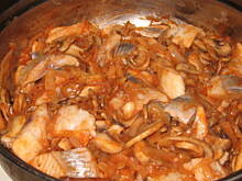 Fot. nina, Śledzie w sosie z pieczarkami